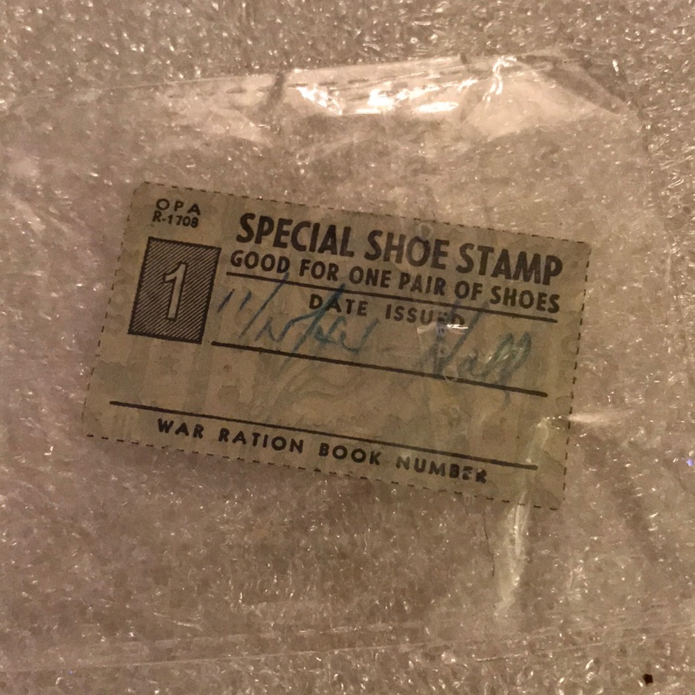 1944 special shoe stamp